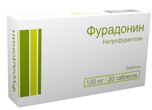 Фурадонин 100 мг 20 шт. таблетки