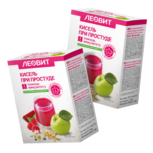 Набор из 2х уп. ЛЕОВИТ кисель при простуде