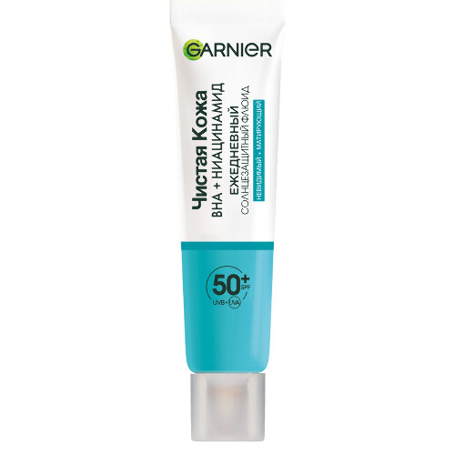 Garnier skin naturals флюид ежедневный солнцезащитный чистая кожа spf50+ 40 мл