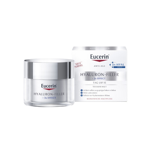 Eucerin hyaluron-filler крем для дневного ухода за сухой чувствительной кожей spf15 50 мл