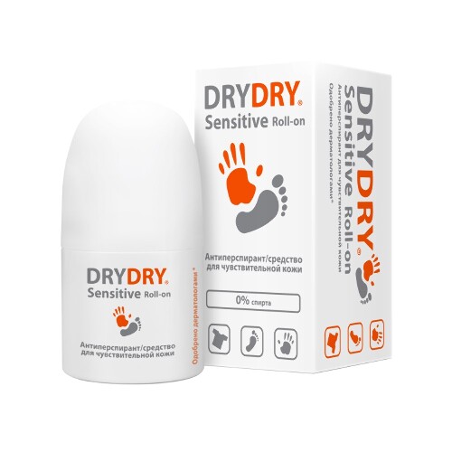 Dry dry sensitive roll-on антиперспирант/средство для чувствительной кожи 50 мл