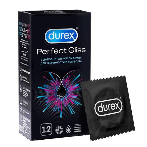 Презерватив durex perfect gliss 12 шт.