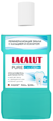 Lacalut pure calcium ополаскиватель для полости рта 475 мл
