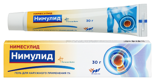 Купить Нимулид 1% гель для наружного применения 30 гр цена
