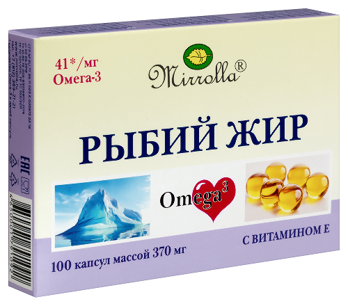 РЫБИЙ ЖИР МИРРОЛЛА С ВИТАМИН Е