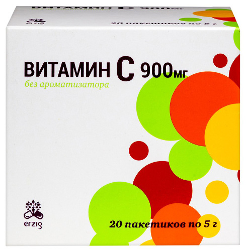 Витамин с 900 мг без ароматизатора 20 шт. пакет-саше порошок массой 5 гр