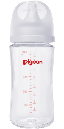 Pigeon softouch peristaltic plus бутылочка для кормления стеклянная 3+ 240 мл