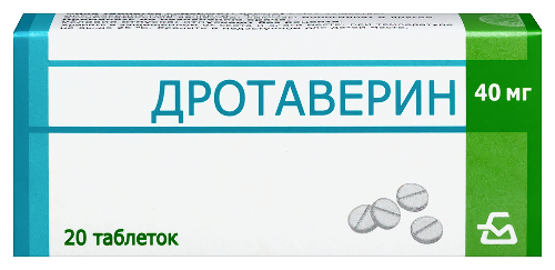 Дротаверин 40 мг 20 шт. таблетки
