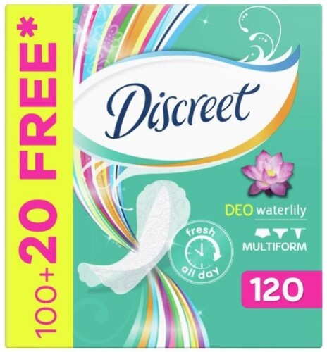 Купить Discreet deo multiform водяная лилия ежедневные гигиенические прокладки 120 шт. цена