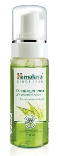Купить HIMALAYA HERBALS ПЕНКА ДЛЯ УМЫВАНИЯ ОЧИЩАЮЩАЯ С НИМОМ 150МЛ цена