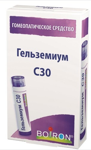Купить Гельземиум с30 гомеопатический монокомпонентный препарат растительного происхождения 4 гр гранулы гомеопатические цена