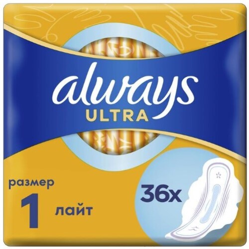 Купить Always ultra light женские гигиенические прокладки 36 шт. цена