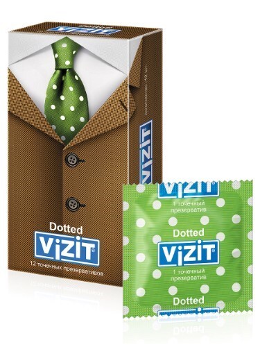Купить Vizit презерватив dotted точечные 12 шт. цена