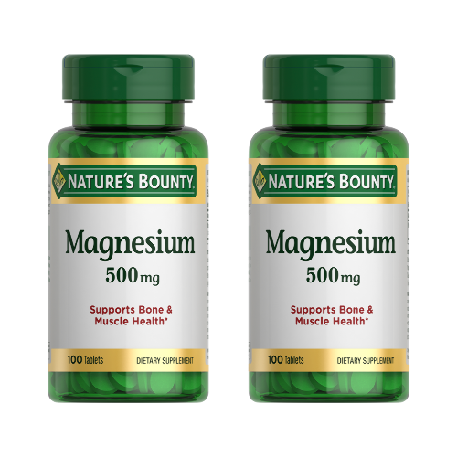 Набор Natures bounty Магний-500мг №100 табл  из 2 уп со скидкой