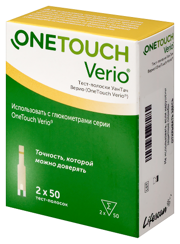 Тест-полоски one touch verio 100 шт.