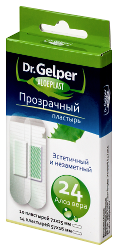 ПЛАСТЫРЬ DR GELPER ALOEPLAST