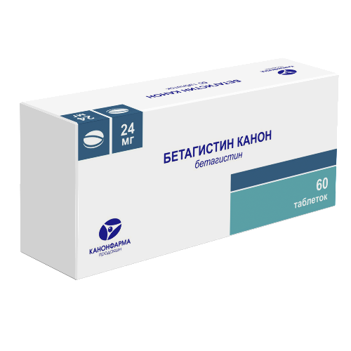 Бетагистин канон 24 мг 60 шт. таблетки