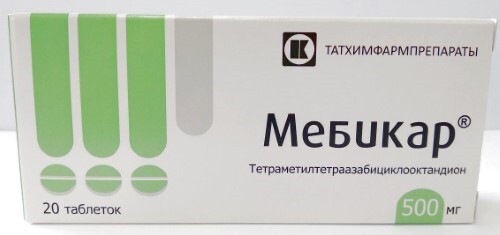 Купить Мебикар 500 мг 20 шт. таблетки цена