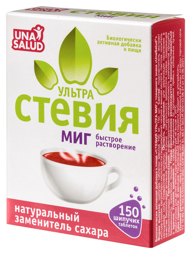 СТЕВИЯ УЛЬТРА МИГ ТОВАРНОГО ЗНАКА UNASALUD
