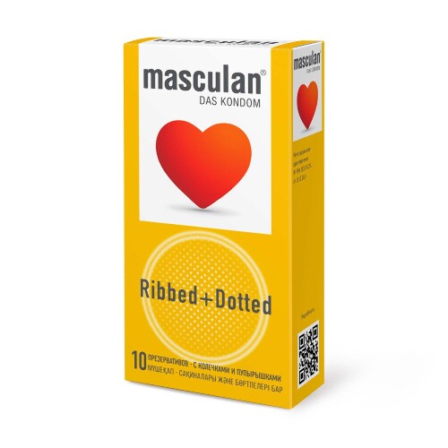 Купить Презервативы masculan ribbed+dotted 10 шт. цена