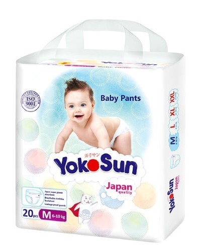 Купить YOKOSUN ПОДГУЗНИКИ-ТРУСИКИ РАЗМЕР M /6-10КГ/ N20 цена