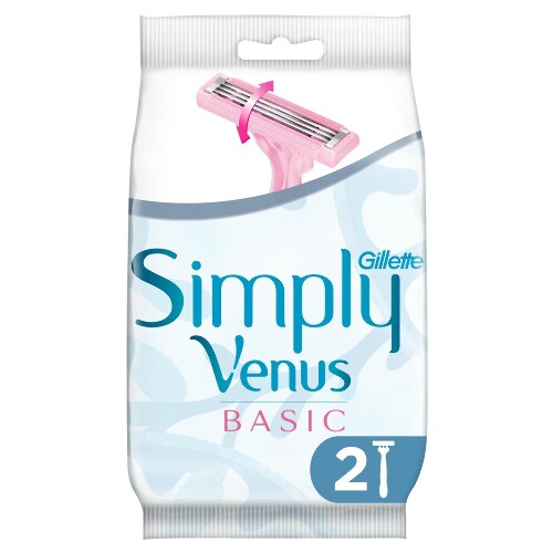 Venus 3 simply одноразовая бритва 2 шт.