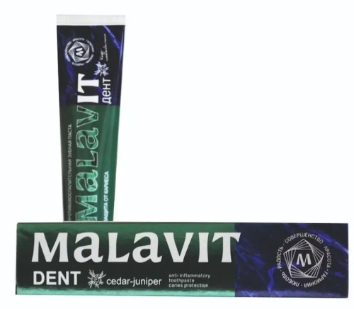 Малавит-дент зубная паста кедр-можжевельник 75 гр