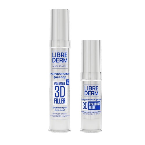 Купить Librederm 3d гиалуроновый филлер омолаживающий крем для кожи вокруг глаз 15 мл цена