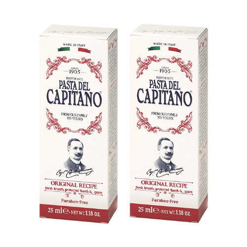НАБОР 2=1 PASTA DEL CAPITANO 1905 ЗУБНАЯ ПАСТА ОРИГИНАЛЬНЫЙ РЕЦЕПТ 25МЛ