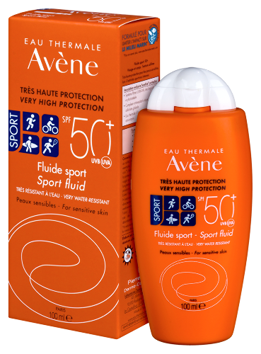 Avene флюид солнцезащитный spf 50+ спорт 100 мл