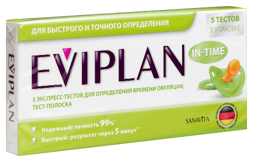 Тест д/опр овуляции eviplan 5 шт.