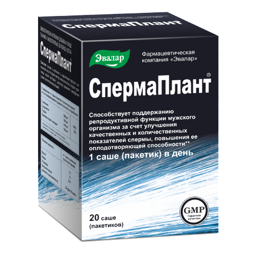 Спермаплант 20 шт. саше по 3,5 г - цена 1186 руб., купить в интернет аптеке в Кемерово Спермаплант 20 шт. саше по 3,5 г, инструкция по применению