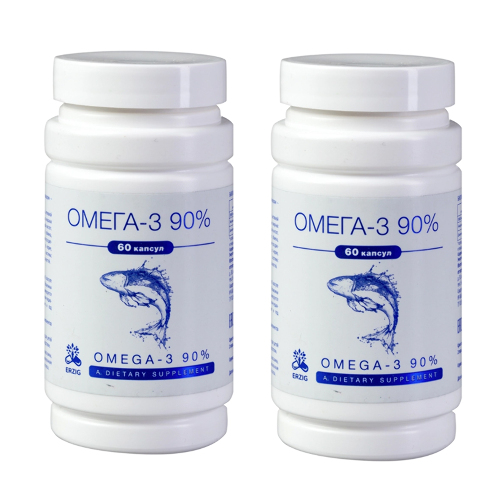 Набор 1+1 Erzig Омега-3 90% №60 из 2 уп со скидкой