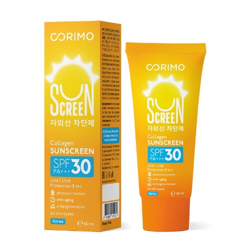 Купить Corimo крем для лица и тела с коллагеном антивозрастной солнцезащитный водостойкий spf30 50 мл цена