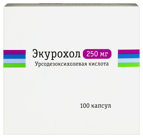 Экурохол 250 мг 100 шт. капсулы