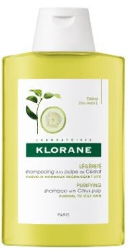Купить Klorane тонизирующий шампунь с мякотью цитрона для блеска волос 400 мл цена