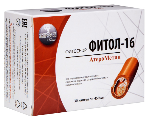 ФИТОСБОР ФИТОЛ-16 АТЕРОМЕТИН