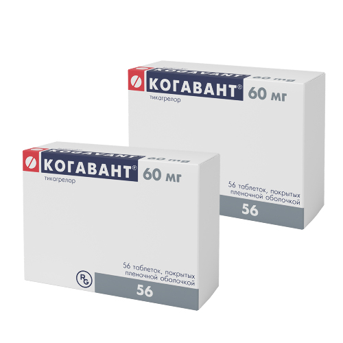 Набор из 2 уп. КОГАВАНТ 0,06 N56 ТАБЛ П/ПЛЕН/ОБОЛОЧ