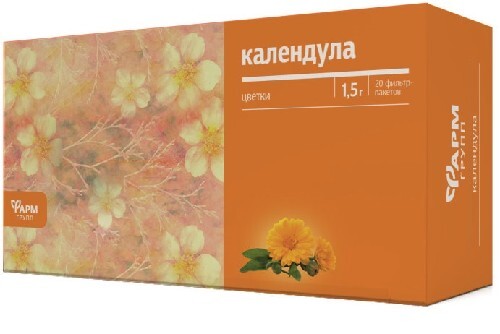 Календулы цветки 1,5 20 шт. фильтр-пакеты/фармгрупп