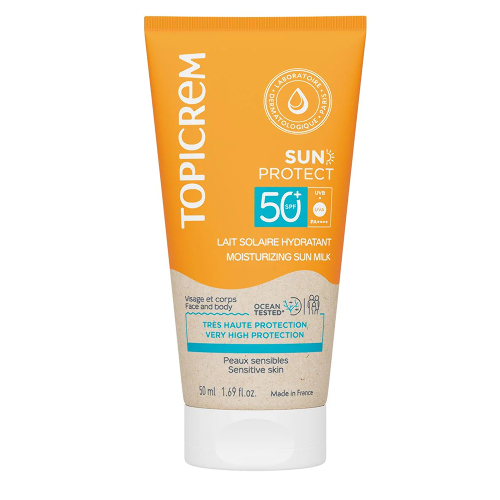 Topicrem sun protect молочко увлажняющее солнцезащитное spf50+ 50 мл