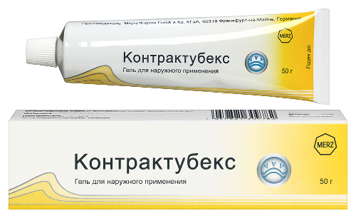 Контрактубекс гель для наружного применения 50 гр