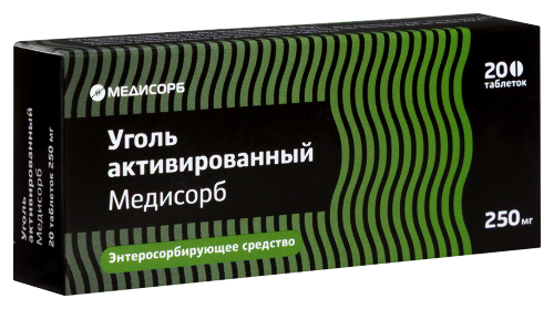 УГОЛЬ АКТИВИРОВАННЫЙ МЕДИСОРБ