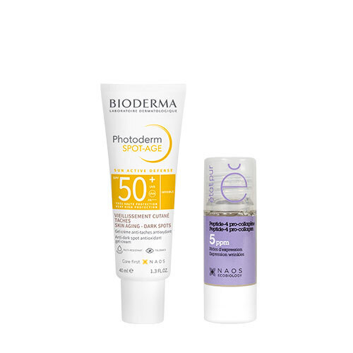 Набор Bioderma Photoderm гель-крем против пигментации и морщин SPF50+ 40мл + Etat Pur Сыворотка ПЕПТИД-4 ПРО-КОЛЛАГЕН 15 мл