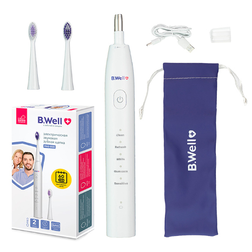B well зубная щетка звуковая электрическая pro-850/белая