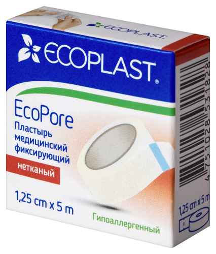 ECOPLAST ПЛАСТЫРЬ ECOPORE МЕДИЦИНСКИЙ ФИКСИРУЮЩИЙ НЕТКАНЫЙ