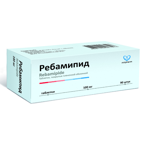 Купить Ребамипид 100 мг 90 шт. таблетки, покрытые пленочной оболочкой цена