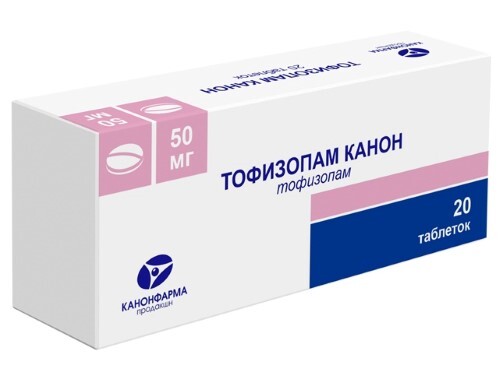 Купить Тофизопам канон 50 мг 20 шт. таблетки цена