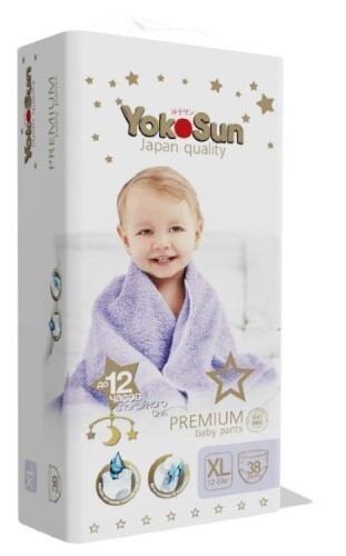 Купить Yokosun premium подгузники-трусики детские xl/12-20 кг/ 38 шт. цена