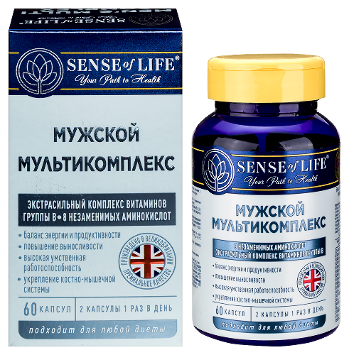 SENSE OF LIFE ВИТАМИННО-МИНЕРАЛЬНЫЙ КОМПЛЕКС МУЖСКОЙ МУЛЬТИКОМПЛЕКС