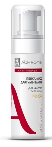 Купить ACHROMIN ANTI-PIGMENT ПЕНКА-МУСС ДЛЯ УМЫВАНИЯ 150МЛ цена